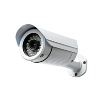 ai gegenereerd muur monteren cctv veiligheid camera PNG geïsoleerd Aan transparant achtergrond