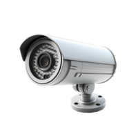 ai gegenereerd muur monteren cctv veiligheid camera PNG geïsoleerd Aan transparant achtergrond