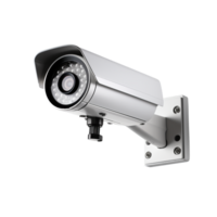 AI generated Wall mount cctv security camera png isolated on transparent background