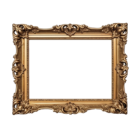 AI generated Picture frame png isolated on transparent background