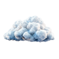 AI generated Cloud png isolated on transparent background