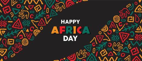 Africa day tribal art icons vector background ilustration