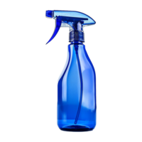 ai gerado azul spray garrafa isolado em transparente fundo png