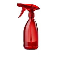 AI generated Red spray bottle isolated on transparent background png