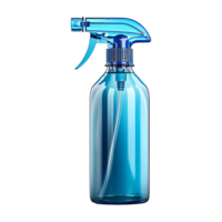 ai gerado azul spray garrafa isolado em transparente fundo png