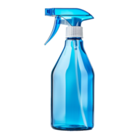 ai generato blu spray bottiglia isolato su trasparente sfondo png