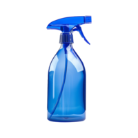 ai généré bleu vaporisateur bouteille isolé sur transparent Contexte png