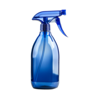 ai généré bleu vaporisateur bouteille isolé sur transparent Contexte png