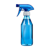 ai généré bleu vaporisateur bouteille isolé sur transparent Contexte png