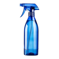 ai généré bleu vaporisateur bouteille isolé sur transparent Contexte png