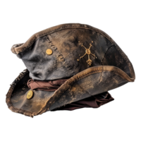 AI generated Pirate hat isolated on transparent background png