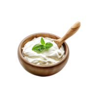 ai genererad grekisk yoghurt kall isolerat på transparent bakgrund png