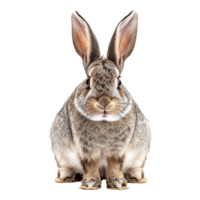 ai généré le gros effrayant lapin sur transparent Contexte png