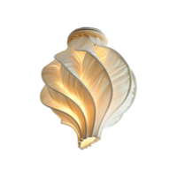 ai gerado luminária em a teto em transparente fundo png