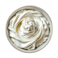 AI generated Greek yogurt cold isolated on transparent background png