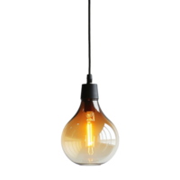 ai generiert Lampe auf das Decke auf transparent Hintergrund png