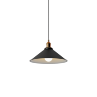 ai generiert Lampe auf das Decke auf transparent Hintergrund png