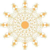 hermosa mandala diseño vector