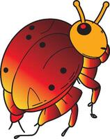 ladybug full body Art.eps vector