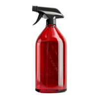 ai gerado vermelho spray garrafa isolado em transparente fundo png