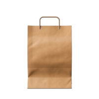 AI generated Paper bag for mockup png isolated on transparent background