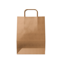 AI generated Paper bag for mockup png isolated on transparent background