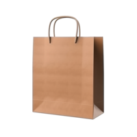 AI generated Paper bag for mockup png isolated on transparent background