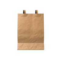 AI generated Paper bag for mockup png isolated on transparent background