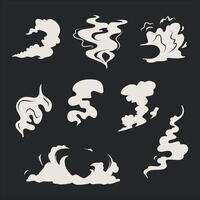 element design of smoke illustration design collection pack vector