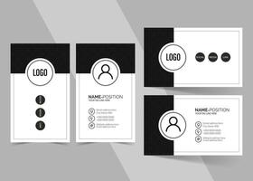 Corporate business card template design and name card vector