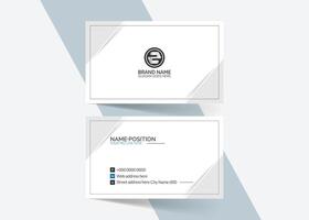 Simple and clean business card template design vector