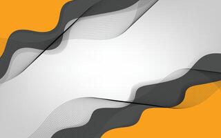 Modern abstract orange wave business background design vector