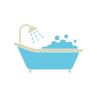 Bathtub Icon Vector Template Illustration Design