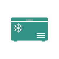 Freezer Icon Vector Template Illustration Design