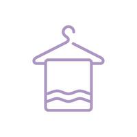 Hanger and Towel Icon Vector Template