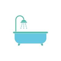 Bathtub Icon Vector Template Illustration Design