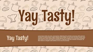 Food pattern background for food design templates such as bread and cafes vector