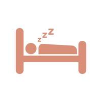 Bed Icon Vector Template Illustration Design