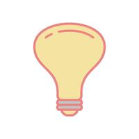 Light Bulb Icon Vector Template Illustration Design