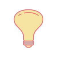 Light Bulb Icon Vector Template Illustration Design