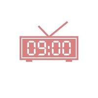 Digital Clock Icon Vector Template Illustration Design