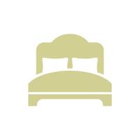 Bed Icon Vector Template Illustration Design