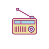 radio icono vector modelo ilustración diseño