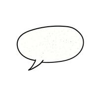 High quality hand drawn vector illustration of speech bubble