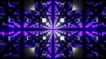 argent et violet abstrait cubique dimension Contexte vj boucle video