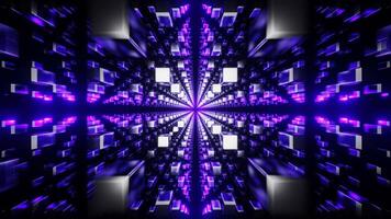 Silver and Purple Abstract Cubic Dimension Background VJ Loop video