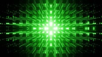 Green Abstract Cube Volume Background VJ Loop video