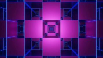 Pink and Blue Square Output Background VJ Loop video