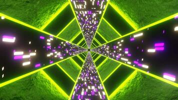 lime fantascienza neon splendore informatica tunnel sfondo vj ciclo continuo video