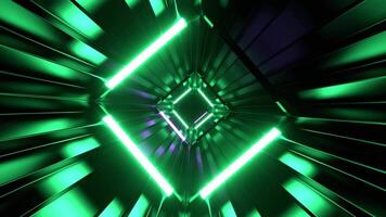 Purple and Turquoise Corrugated Neon Strobe Tunnel Background VJ Loop video